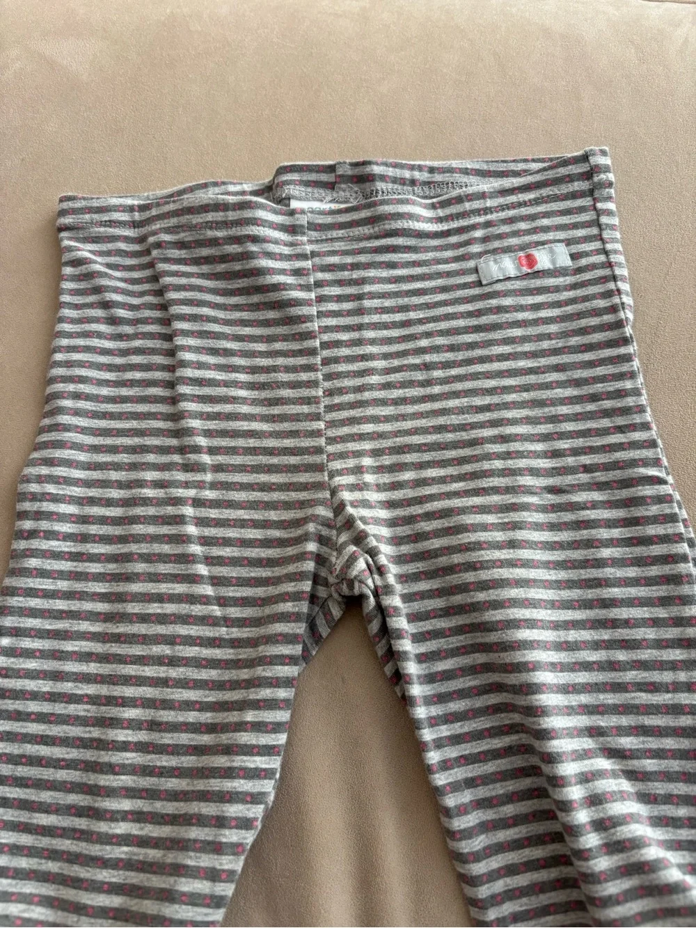 naartjie Gray & Pink Floral Long Sleeve with Striped Pants 3 piece